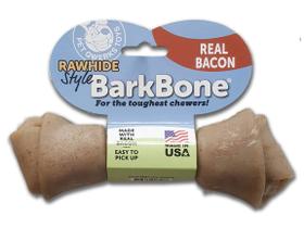 Brinquedo para cães Pet Qwerks BarkBone Nylon Rawhide 9.75" Bacon Brinquedo para cães Pet Qwerks BarkBone Nylon Rawhide 9.75" Bacon