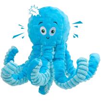 Brinquedo para cães Pubialo Squeaky Octopus-Tug of War para mastigadores agressivos