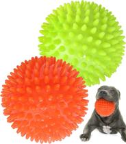 Brinquedo para cães Pweituoet Spike Ball 4.5 para cães de médio porte (pacote com 2)