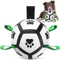 Brinquedo para cães QDAN Bola de futebol para cães com alças para cães pequenos