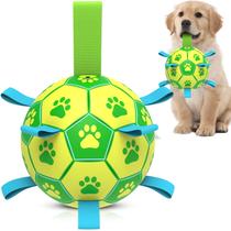 Brinquedo para cães QDAN Dog Soccer Ball Tug Toy Brinquedo aquático para cães Brinquedo para cães QDAN Dog Soccer Ball Tug Toy Brinquedo aquático para cães