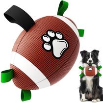 Brinquedo para cães QDAN Football para cabo de guerra, água e treinamento de cães pequenos e médios Brinquedo para cães QDAN Football para cabo de guerra, água e treinamento de cães pequenos e médios