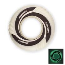 Brinquedo para cães SKIPDAWG Glow Tug Toy Flying Disc TPR/tecido de nylon Brinquedo para cães SKIPDAWG Glow Tug Toy Flying Disc TPR/tecido de nylon