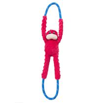 Brinquedo para cães ZippyPaws Ropetugz Red Monkey durável para todas as raças