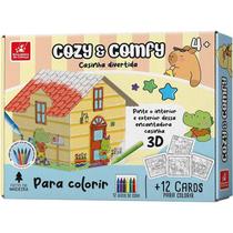 Brinquedo Para Colorir Casinha Comfy E Cozy 3d Com Cards E Gizes De Cera Brinquedo Para Colorir Casinha Comfy E Cozy 3d Com Cards E Gizes De Cera