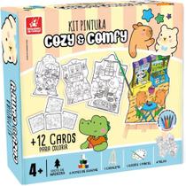 Brinquedo para Colorir COMFY e COZY KIT Pintura com Acessórios Brinquedo para Colorir COMFY e COZY KIT Pintura com Acessórios