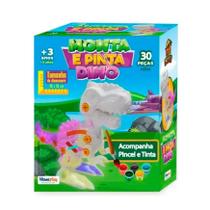 Brinquedo para Colorir Dino Monta e Pinta com Guache - Homeplay