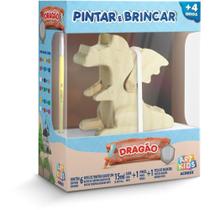 Brinquedo para Colorir Dragao PINTAR/BRINCAR C/GUACHE