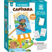 Brinquedo para Colorir KIT Pinturinha Capivara com Desenhos Fofos para Crianças Brinquedo para Colorir KIT Pinturinha Capivara com Desenhos Fofos para Crianças