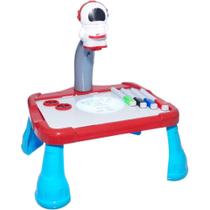 Brinquedo para Colorir Mesa Space C/PROJETOR Vermelha Brinquedo para Colorir Mesa Space C/PROJETOR Vermelha