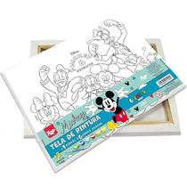 Brinquedo Para Colorir Mickey Tinta Guache C/Tela Brinquedo Para Colorir Mickey Tinta Guache C/Tela