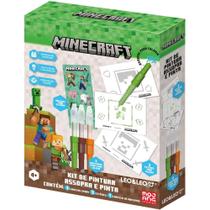 Brinquedo para Colorir Minecraft KIT Pintura Assopra KIT