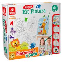 Brinquedo Para Colorir Pintando O Sete C/04 Telas