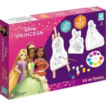 Brinquedo para Colorir Princesas KIT Pintura com Cavalete e Guache Brinquedo para Colorir Princesas KIT Pintura com Cavalete e Guache