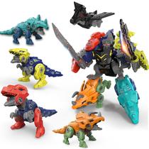 Brinquedo para construção civil Rockclo Dinosaur Transformers 5 em 1