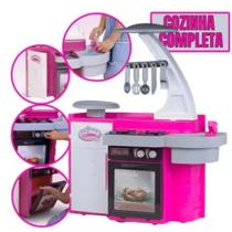 Brinquedo para Criança Cozinha Infantil Completa Geladeira Fogão E Pia Que Sai Água Ideal Para Presente Dia Das Crianças Brinquedo para Criança Cozinha Infantil Completa Geladeira Fogão E Pia Que Sai Água Ideal Para Presente Dia Das Crianças