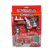 Brinquedo para Criança Infantil Kit de Bombeiros com 18 Pçs