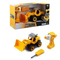 Brinquedo para Crianças City Machine Trator de Construção Com Acessórios para Montar e Desmontar Multikids - BR1081