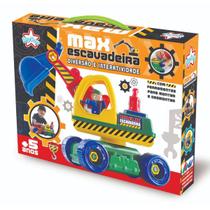 Brinquedo Para Crianças Montar Escavadeira Max Ferramentas