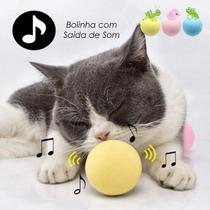 Brinquedo Para Gato Bola Interativo Com Som Sapo Grilo Passaro Catnip Squeak Ball