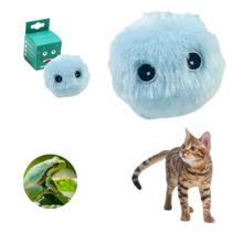 Brinquedo Para Gato Bola Pelúcia Interativo Com Som e Catnip