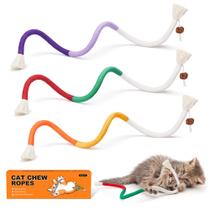 Brinquedo para Gato Chew Ropes Potaroma com Catnip Recarregável - 3 Unidades
