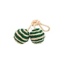 Brinquedo Para Gato Interativo Bola Sisal Catnip Duas Bolas