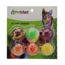 Brinquedo para gato kit diversão com 6 peças - PetMart