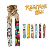 Brinquedo para Gato Kitty Kick Stix - Catnip - Conjunto com 2 Unidades - Fabricado nos EUA