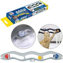 Brinquedo Para Gato Orbital 3 Bolas Com Guizo + 3 Autoadesivo Na Caixa