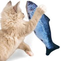 Brinquedo Para Gato Pelúcia Peixe com Catnip