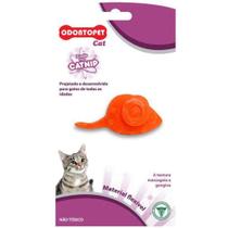 Brinquedo para gato Rato com Catnip Odontopet Mouse Ratinho Infused Catnip Laranja para Gatos