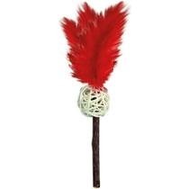 Brinquedo Para Gato Stick Matatabi Com Bola E Pena Vermelha