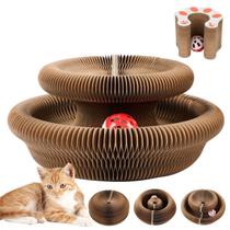 Brinquedo para gatos Baysea Kitty Kurlz Magic Organ Cat Scratch Board