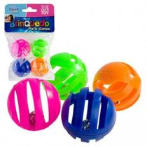 Brinquedo para Gatos Bola Plástico com Guizo - Pct 04 Un - The Pets Brasil