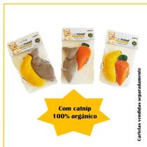Brinquedo para gatos Frutas Legumes pelúcia catnip Gatton