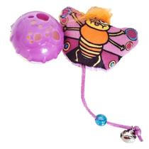 Brinquedo para Gatos Kit Borboleta divertida bolinha sonoro Brinquedo para Gatos Kit Borboleta divertida bolinha sonoro