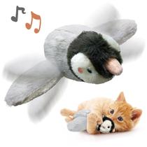 Brinquedo para gatos KreizyGo Flapping Wings Penguin com erva-dos-gatos e carregador USB