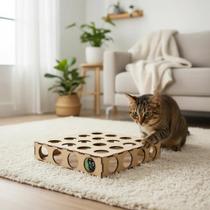 Brinquedo para gatos Labirinto com bolinha interativo RESISTENTE brinquedo PET p/ adultos e filhotes