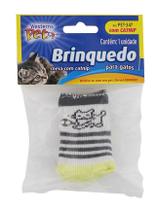 Brinquedo para gatos - MEIA COM CATNIP - WESTERN - Kit com 2 unidades
