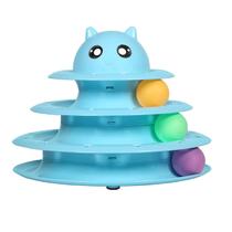 Brinquedo para Gatos Petyc Torre 3 Bolinhas e 3 Bolinhas Brinde com Sino Seguro Antiderrapante