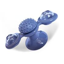 Brinquedo para Gatos Porta Catnip Giratório Coçador Azul