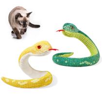 Brinquedo para Gatos Potaroma Snake Catnip - 2 Unidades com 50cm e Som