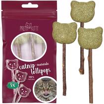 Brinquedo para gatos Pretty Kitty Catnip Lollipop com palito dental