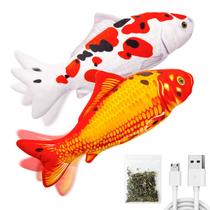 Brinquedo para Gatos TOOGE - Peixe Floppy com Silvervine e Catnip (2 Unidades)