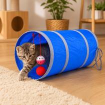 Brinquedo Para Gatos Túnel Interativo Completo Com Sino Bola Pelúcia Toca Dobrável Pet Cores Sortidas Brinquedo Para Gatos Túnel Interativo Completo Com Sino Bola Pelúcia Toca Dobrável Pet Cores Sortidas