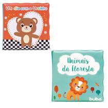 Brinquedo para hora do banho infantil bebe menino menina kit 2 livrinhos educativo buba