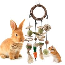 Brinquedo para mastigar Bissap Bunny for Rabbits Cage Hanging Chew Toys