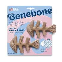 Brinquedo para mastigar cães Benebone Puppy Fishbone Softer para mastigadores modestos Brinquedo para mastigar cães Benebone Puppy Fishbone Softer para mastigadores modestos
