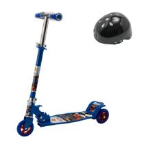 Brinquedo Para Meninos Radical Seguro Patinete Mais Capacete